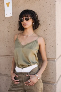 Tops & Shirts*Freeman T. Porter Seliane Plain deeplichengreen