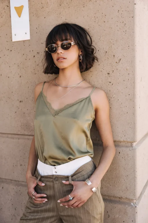 Tops & Shirts*Freeman T. Porter Seliane Plain deeplichengreen