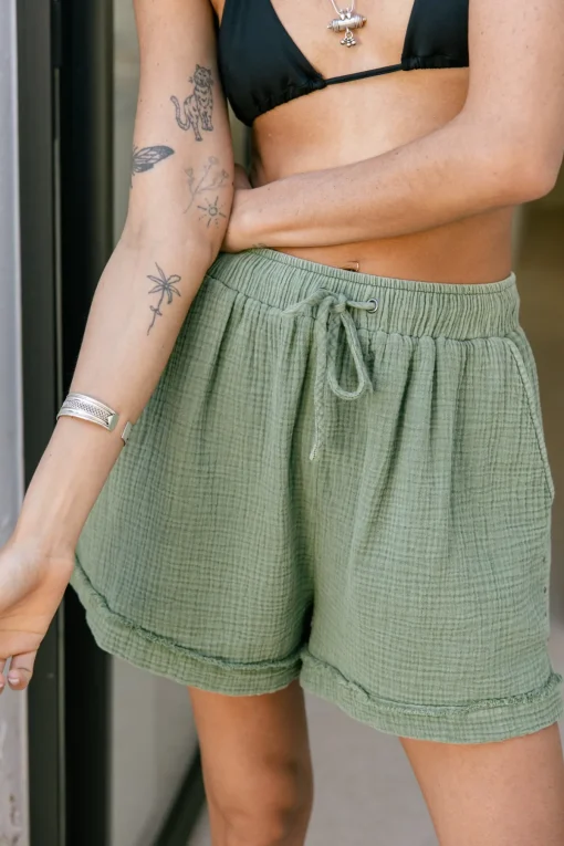 Shorts*Freeman T. Porter Shy Plain lodengreen