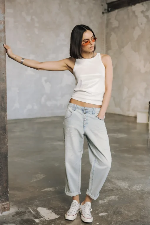 Boyfriend | High Waist*Freeman T. Porter Sloane scoop