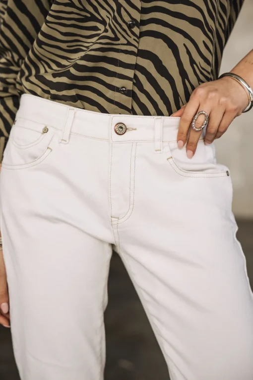 Slim | Cropped*Freeman T. Porter Sophy Andalousia offwhite