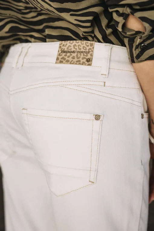 Slim | Cropped*Freeman T. Porter Sophy Andalousia offwhite
