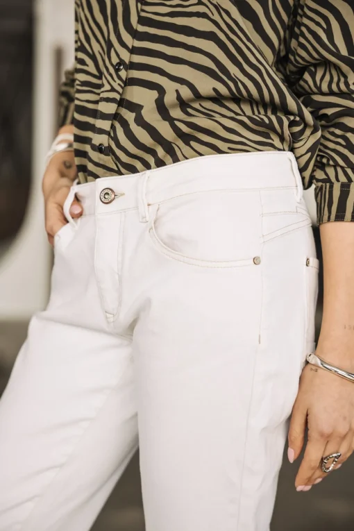 Slim | Cropped*Freeman T. Porter Sophy Andalousia offwhite