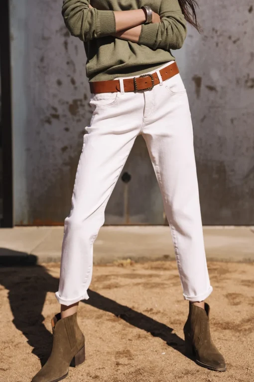 Slim | Cropped*Freeman T. Porter Sophy Andalousia offwhite