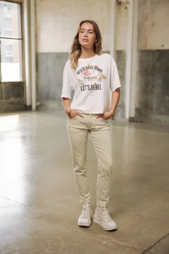 Slim | Cropped*Freeman T. Porter Sophy Coyote beige