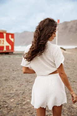 Shorts*Freeman T. Porter Sorayina Crochet ecru