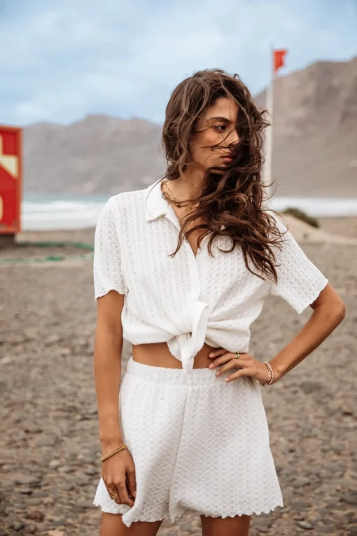 Shorts*Freeman T. Porter Sorayina Crochet ecru