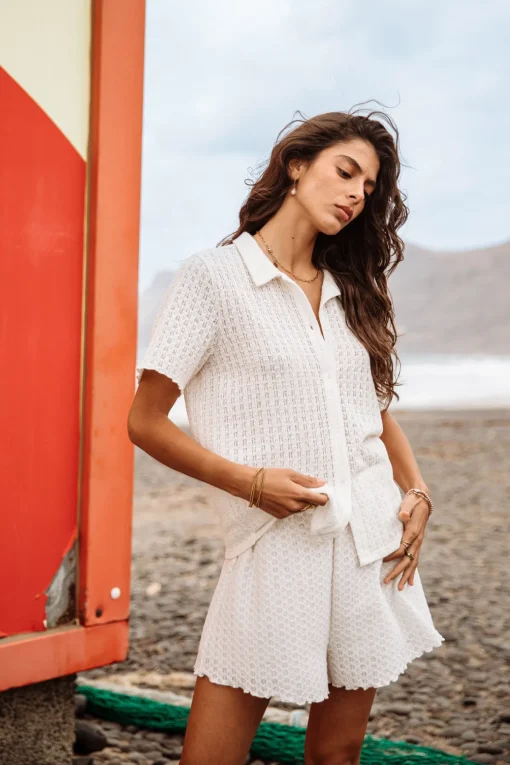 Shorts*Freeman T. Porter Sorayina Crochet ecru