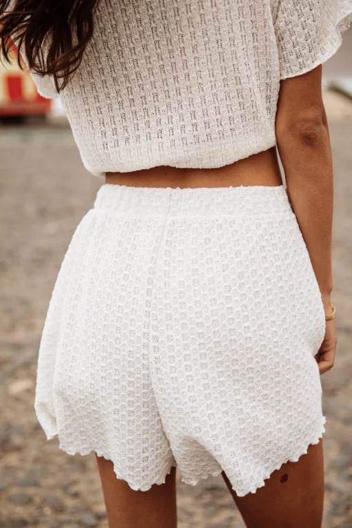 Shorts*Freeman T. Porter Sorayina Crochet ecru