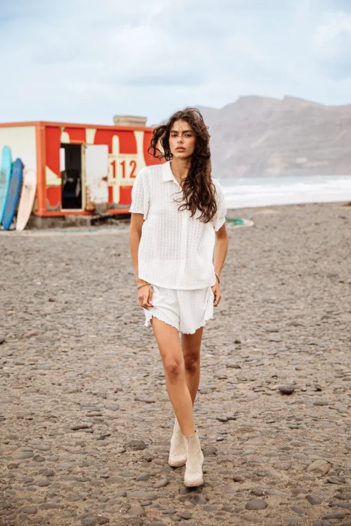Shorts*Freeman T. Porter Sorayina Crochet ecru
