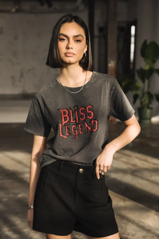 T-Shirts*Freeman T. Porter Suria Bliss Legend carbone