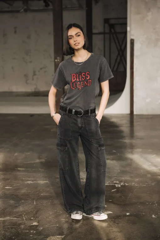 T-Shirts*Freeman T. Porter Suria Bliss Legend carbone