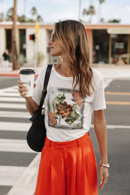 T-Shirts*Freeman T. Porter Suria Carpe Koi offwhite