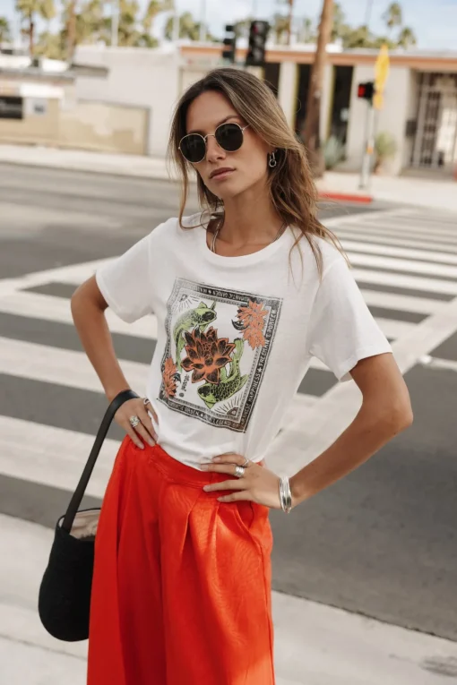 T-Shirts*Freeman T. Porter Suria Carpe Koi offwhite