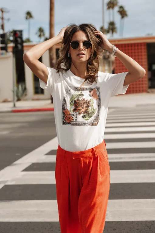 T-Shirts*Freeman T. Porter Suria Carpe Koi offwhite