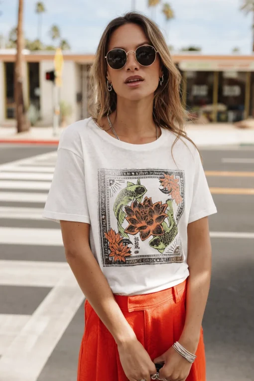 T-Shirts*Freeman T. Porter Suria Carpe Koi offwhite