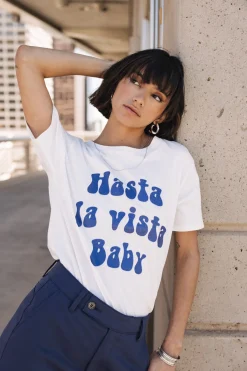 T-Shirts*Freeman T. Porter Suria Hasta La Vista Glitter white
