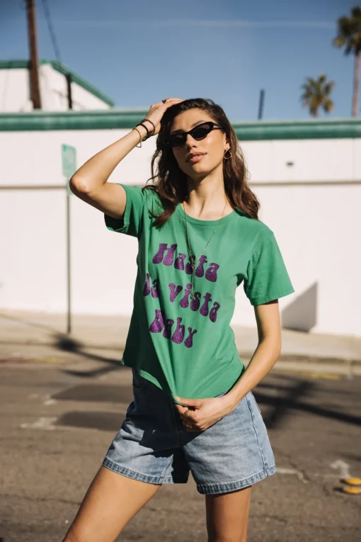T-Shirts*Freeman T. Porter Suria Hasta La Vista Glitter deepmint