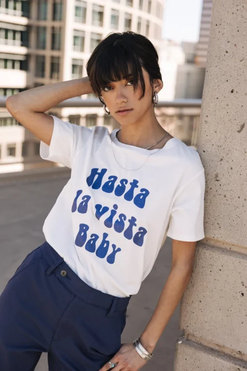 T-Shirts*Freeman T. Porter Suria Hasta La Vista Glitter white