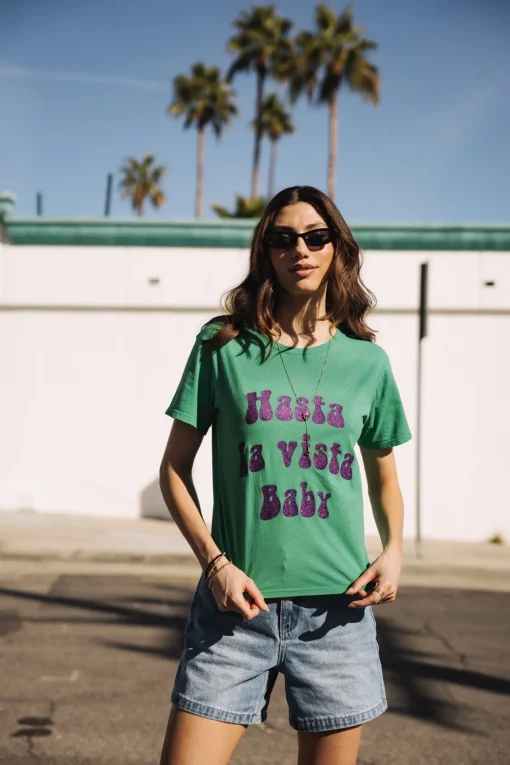 T-Shirts*Freeman T. Porter Suria Hasta La Vista Glitter deepmint