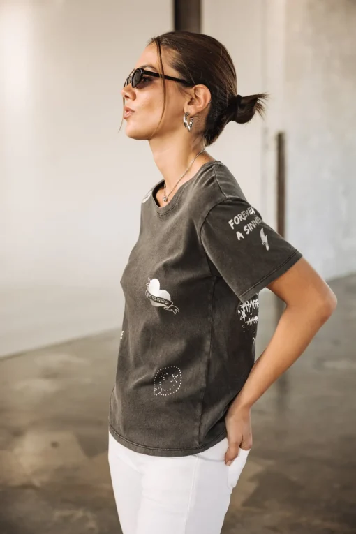 T-Shirts*Freeman T. Porter Suria Silver Graf black