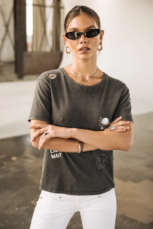 T-Shirts*Freeman T. Porter Suria Silver Graf black