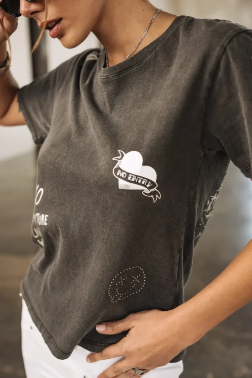 T-Shirts*Freeman T. Porter Suria Silver Graf black