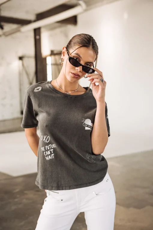T-Shirts*Freeman T. Porter Suria Silver Graf black