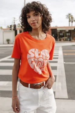 T-Shirts*Freeman T. Porter Suria Stay Groovy tigerlily