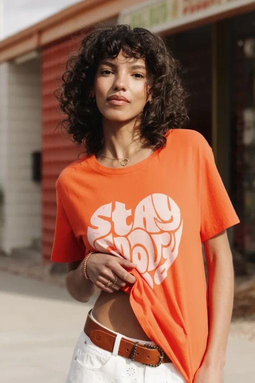 T-Shirts*Freeman T. Porter Suria Stay Groovy tigerlily