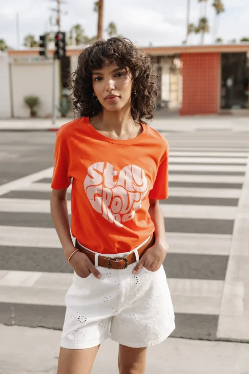 T-Shirts*Freeman T. Porter Suria Stay Groovy tigerlily