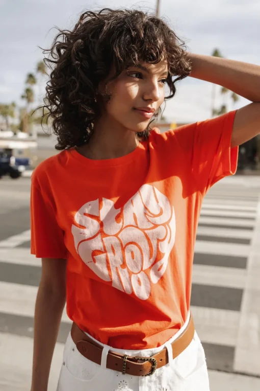 T-Shirts*Freeman T. Porter Suria Stay Groovy tigerlily