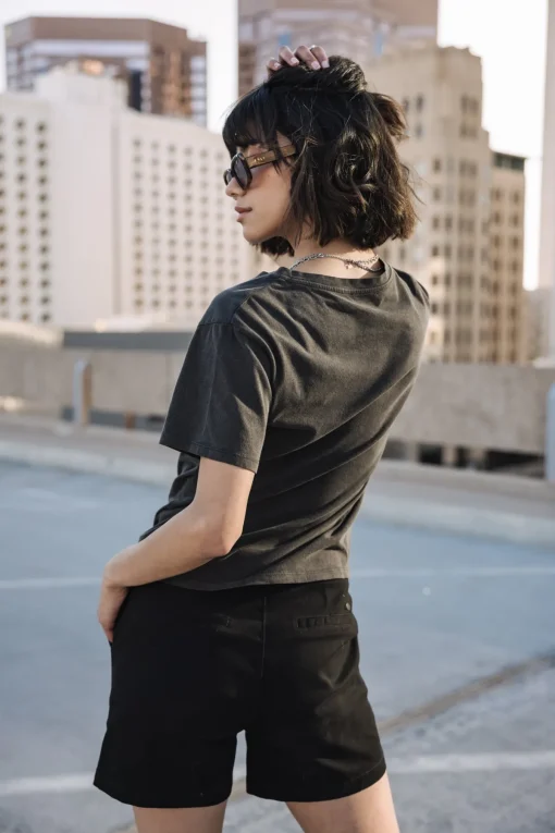 T-Shirts*Freeman T. Porter Suria Wild Chica Foil vintageblack