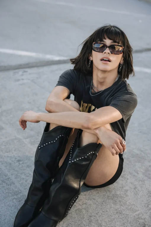 T-Shirts*Freeman T. Porter Suria Wild Chica Foil vintageblack