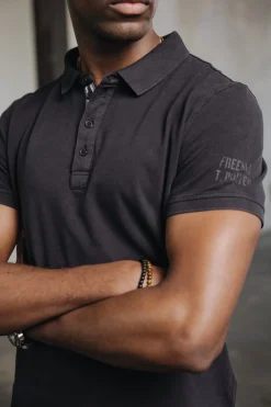 T-Shirts & Polos*Freeman T. Porter Tadley Cotone black