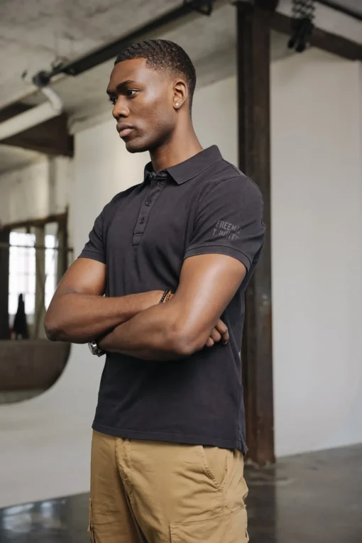 T-Shirts & Polos*Freeman T. Porter Tadley Cotone black