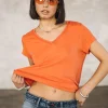 T-Shirts*Freeman T. Porter Taile Ribbon coral