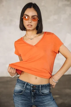 T-Shirts*Freeman T. Porter Taile Ribbon coral