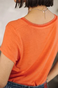 T-Shirts*Freeman T. Porter Taile Ribbon coral