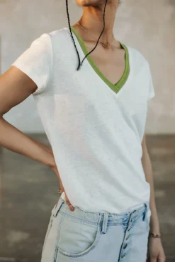T-Shirts*Freeman T. Porter Taile Ribbon sage