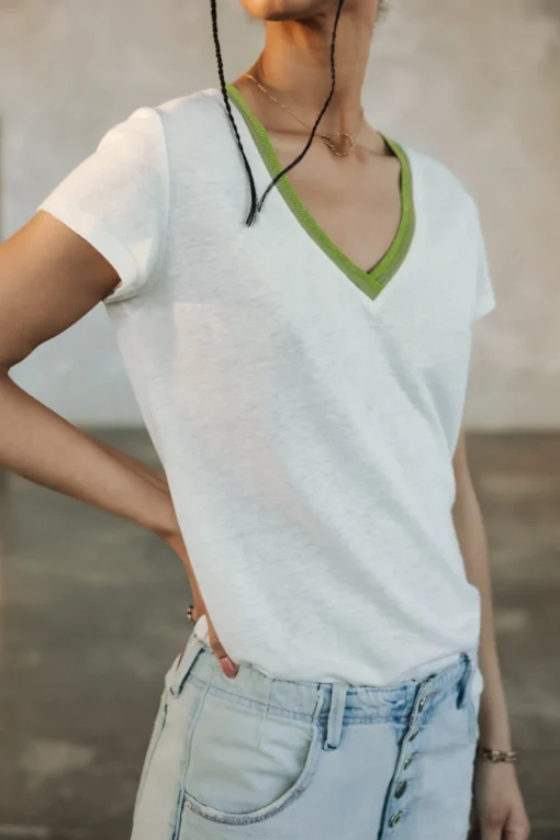T-Shirts*Freeman T. Porter Taile Ribbon sage