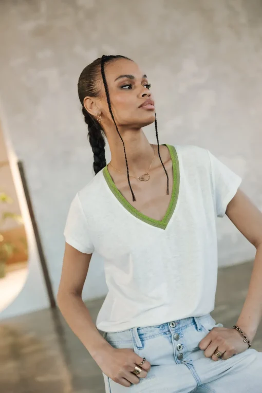 T-Shirts*Freeman T. Porter Taile Ribbon sage