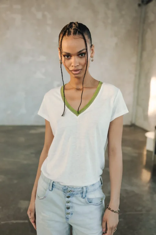 T-Shirts*Freeman T. Porter Taile Ribbon sage