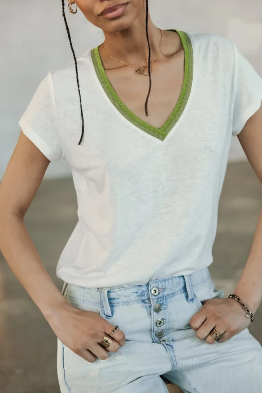 T-Shirts*Freeman T. Porter Taile Ribbon sage
