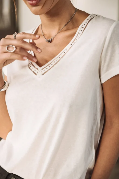 T-Shirts*Freeman T. Porter Taile Studs white