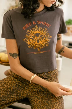 T-Shirts*Freeman T. Porter Talmy Rise u0026 Shine anthra