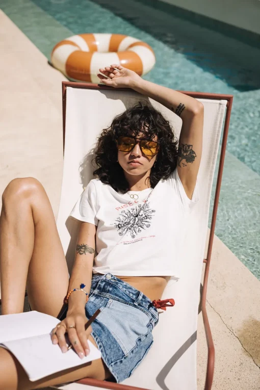 T-Shirts*Freeman T. Porter Talmy Rise u0026 Shine offwhite
