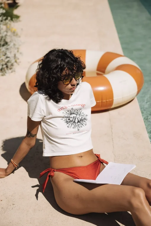 T-Shirts*Freeman T. Porter Talmy Rise u0026 Shine offwhite