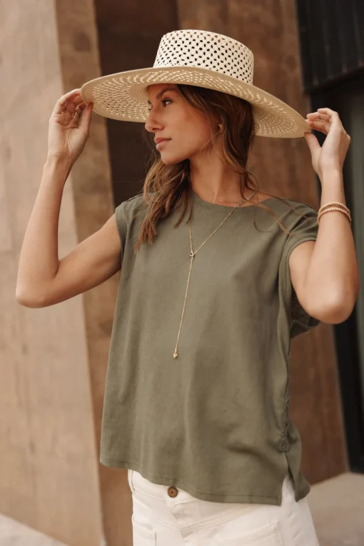 T-Shirts*Freeman T. Porter Tarik Ribbon deeplichengreen