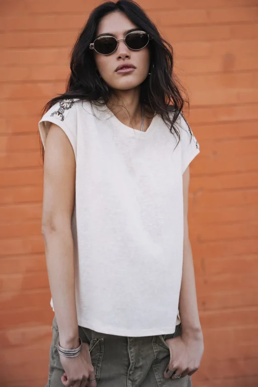 T-Shirts*Freeman T. Porter Tarik Ribbon ecru